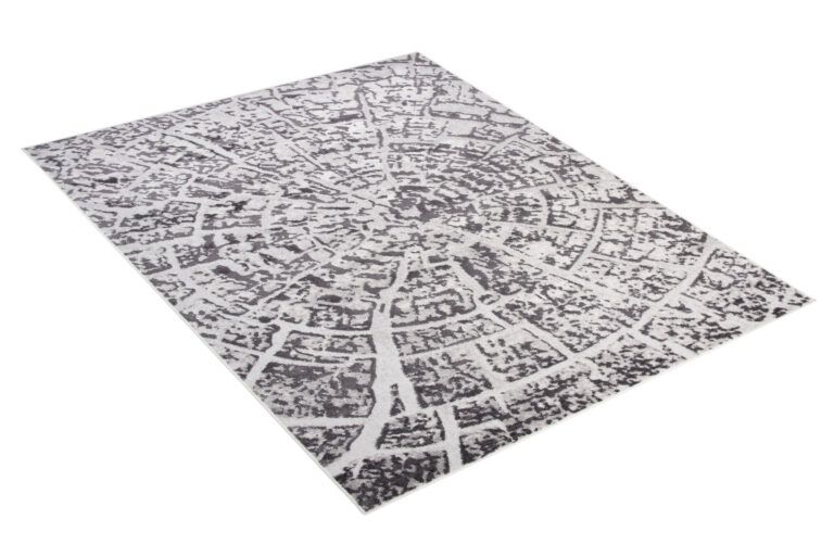 Alfombra Sky Gris Oscuro Moderno Madera