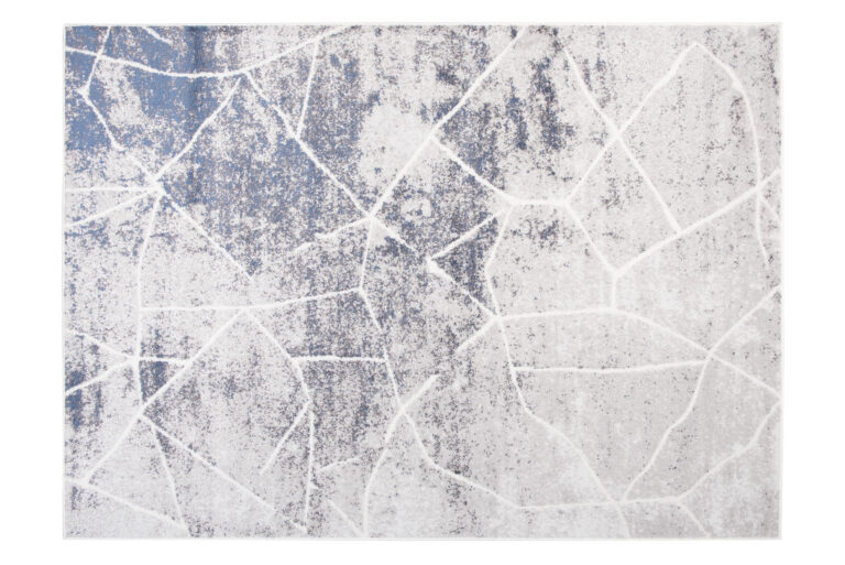 Alfombra Sky Gris Azul Abstracto Líneas