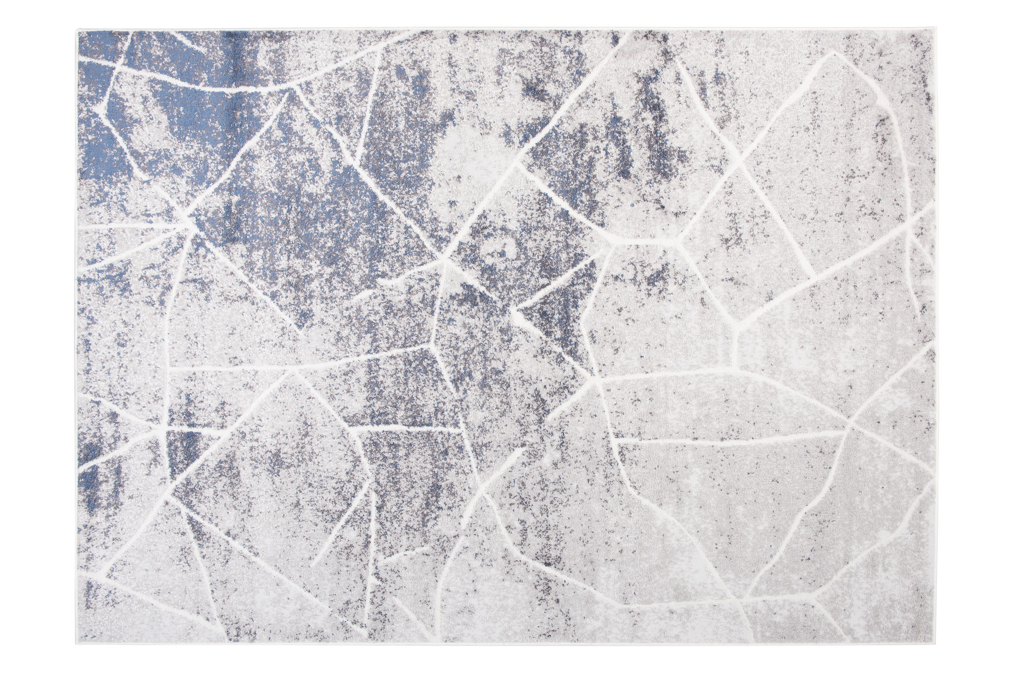 Alfombra Sky Gris Azul Abstracto Líneas