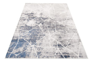 Alfombra Sky Gris Azul Abstracto Líneas