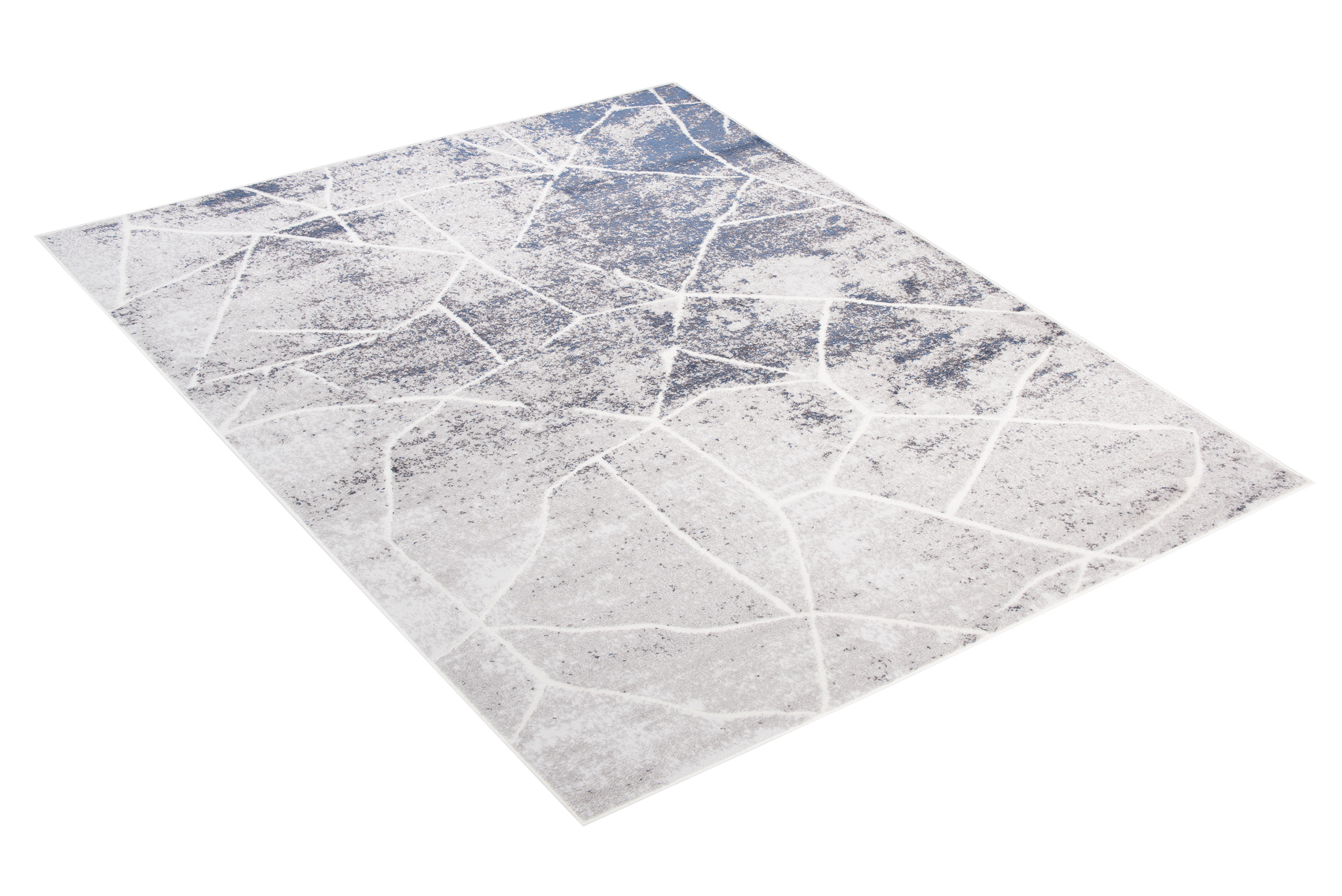 Alfombra Sky Gris Azul Abstracto Líneas