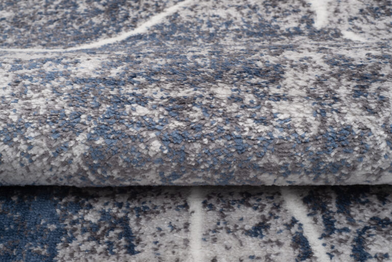 Alfombra Sky Gris Azul Abstracto Líneas