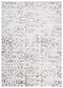 Alfombra Sky Gris Vintage Floral Ornamental