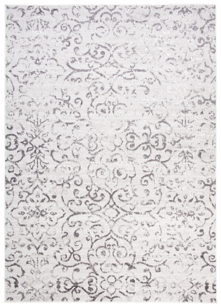 Alfombra Sky Gris Vintage Floral Ornamental