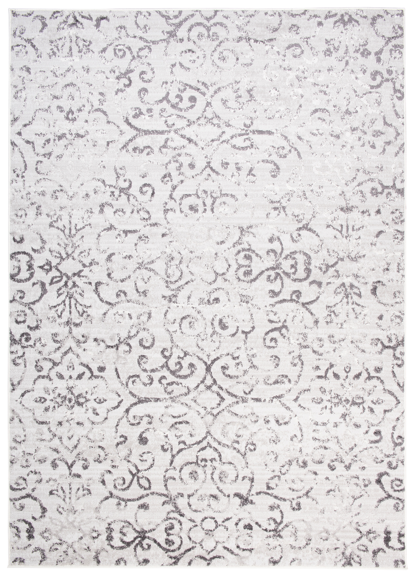 Alfombra Sky Gris Vintage Floral Ornamental