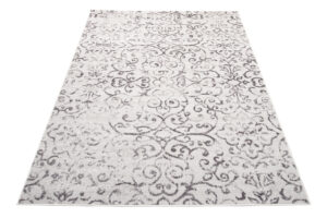 Alfombra Sky Gris Vintage Floral Ornamental