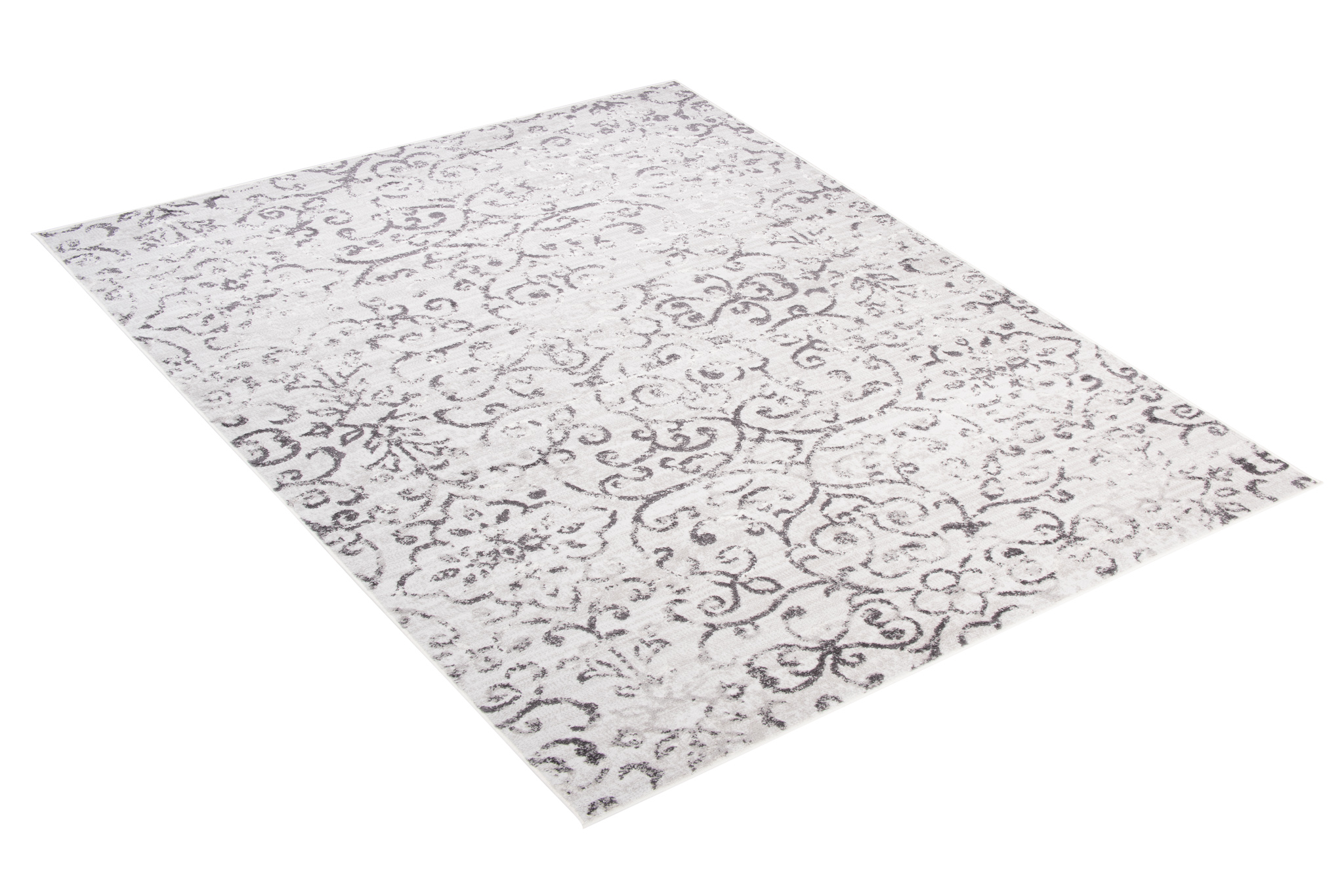 Alfombra Sky Gris Vintage Floral Ornamental