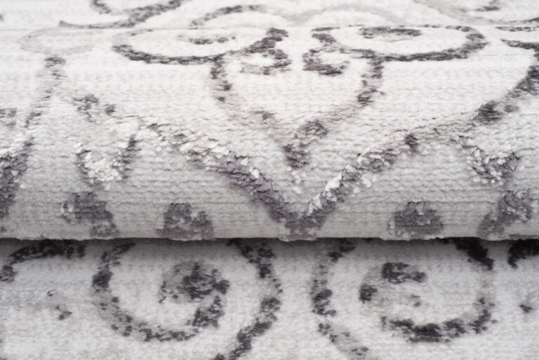 Alfombra Sky Gris Vintage Floral Ornamental