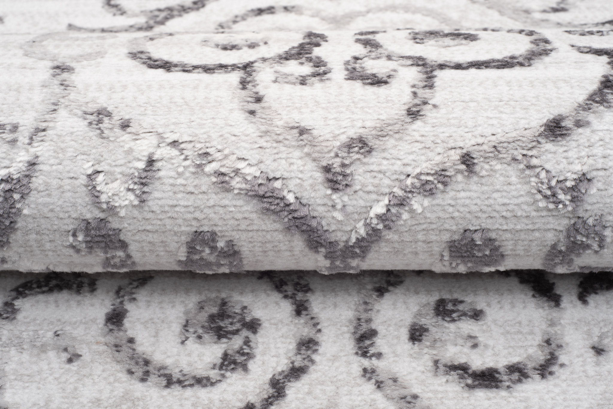 Alfombra Sky Gris Vintage Floral Ornamental