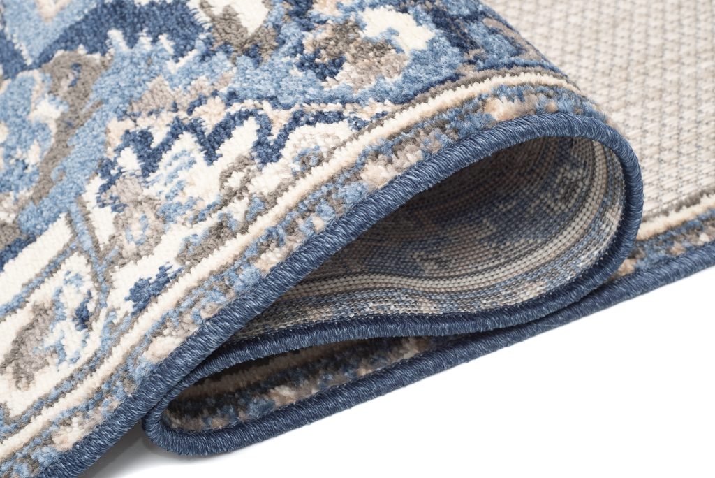 Alfombra Exterior Patio Gris Azul Vintage