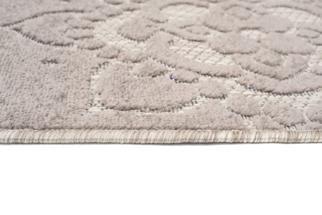 Alfombra Exterior Patio Gris Ornamental