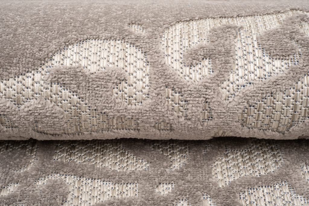 Alfombra Exterior Patio Gris Ornamental