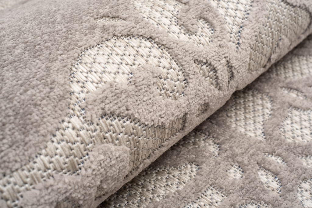 Alfombra Exterior Patio Gris Ornamental