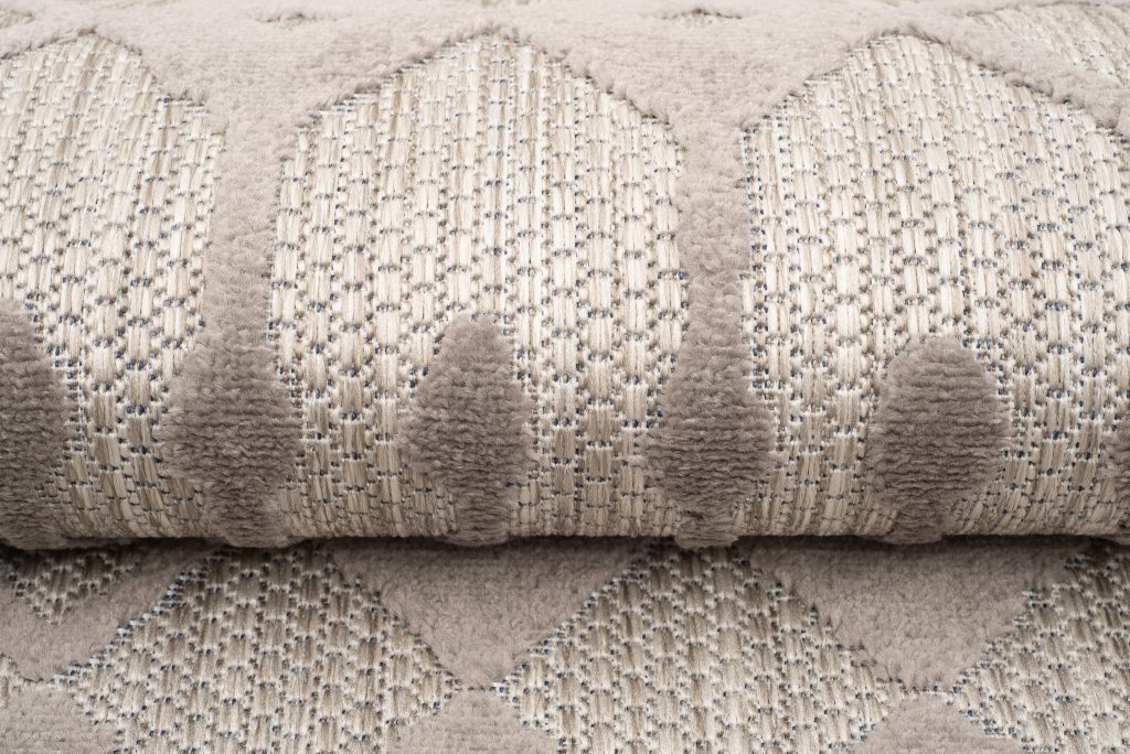 Alfombra Exterior Patio Gris Beige Étnico
