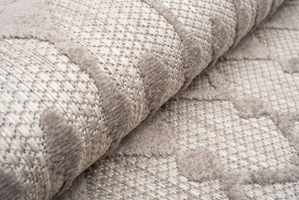 Alfombra Exterior Patio Gris Beige Étnico