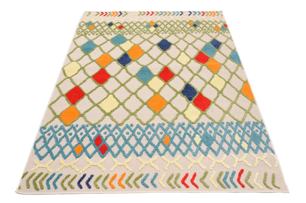 Alfombra Exterior Patio Multicolor Étnico