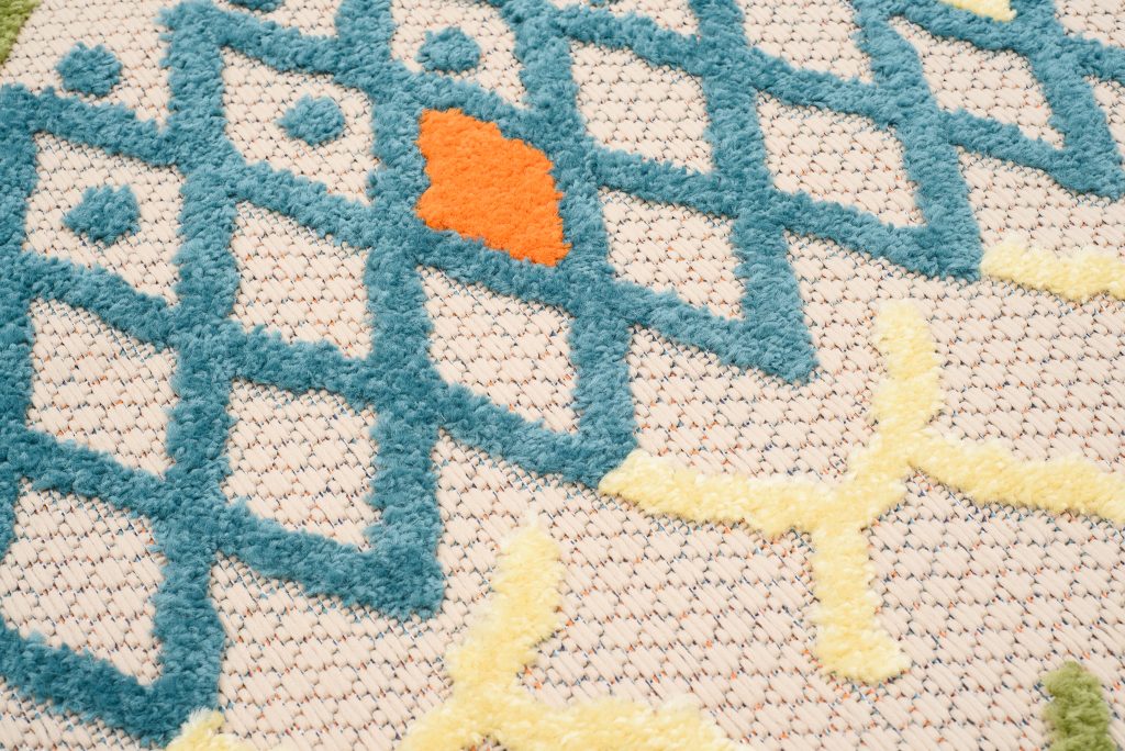 Alfombra Exterior Patio Multicolor Étnico