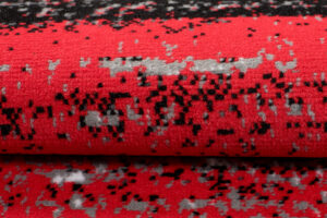 Alfombra Maya Gris Rojo Rayas