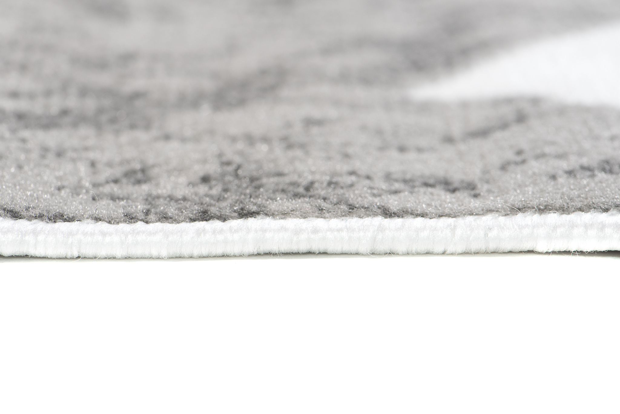 Alfombra Maya Gris Negro Geométrico Zigzag