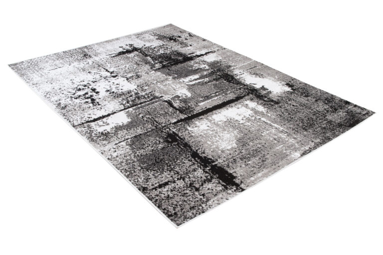 Alfombra Maya Gris Negro Moteado