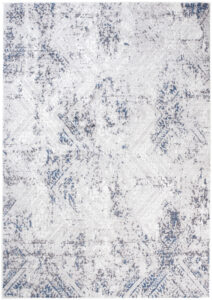 Alfombra Sky Azul Crema Vintage Diamantes