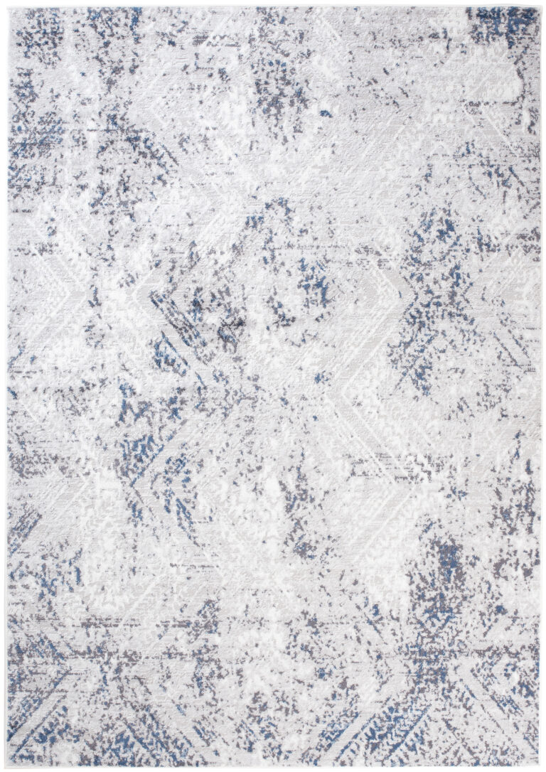 Alfombra Sky Azul Crema Vintage Diamantes