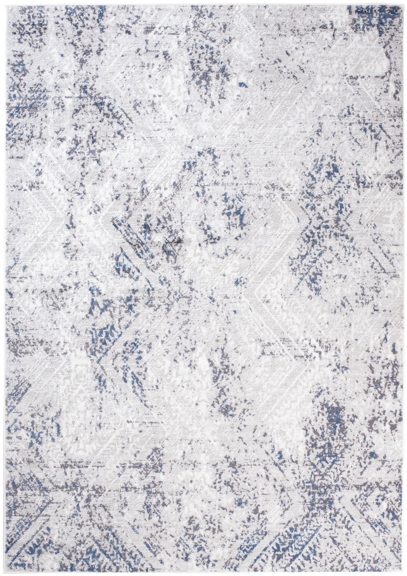Alfombra Sky Azul Crema Vintage Diamantes