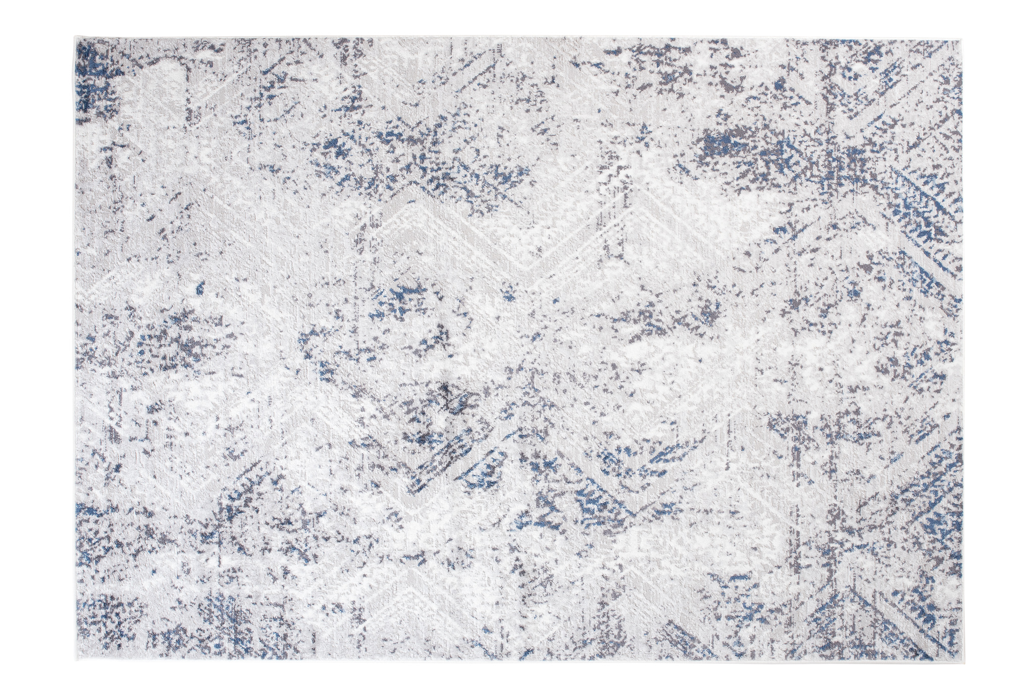 Alfombra Sky Azul Crema Vintage Diamantes