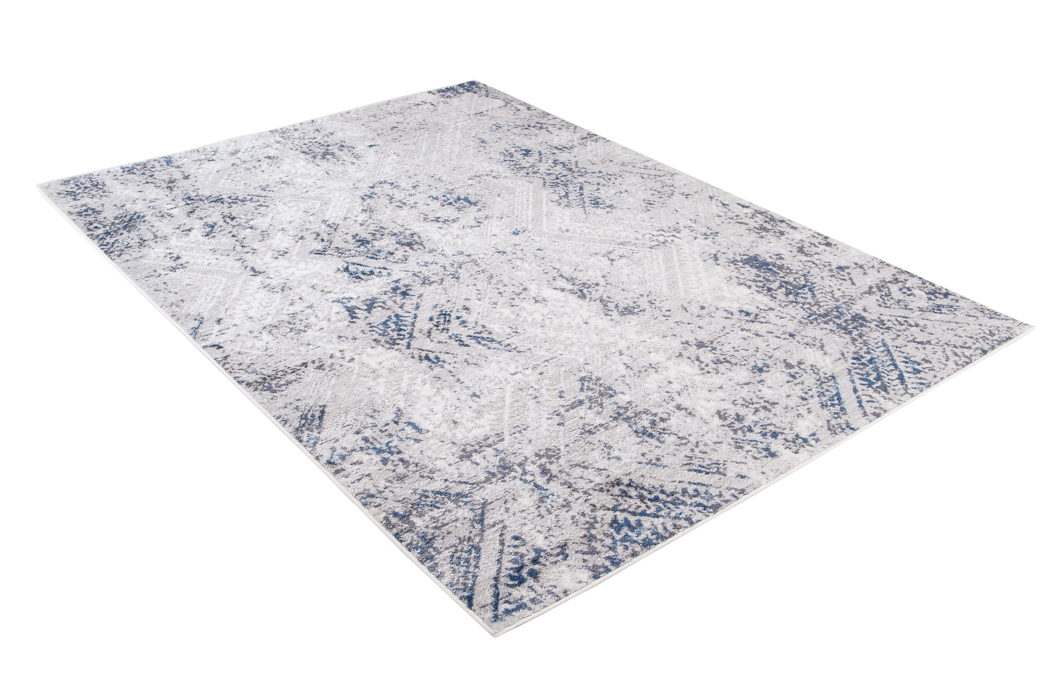 Alfombra Sky Azul Crema Vintage Diamantes