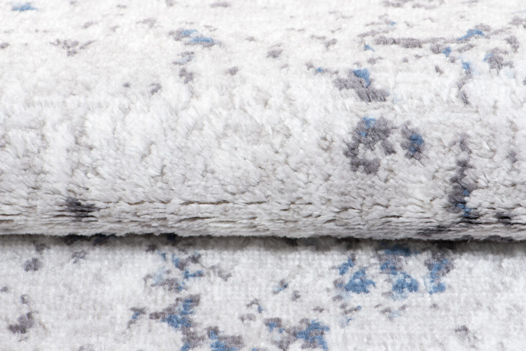Alfombra Sky Azul Crema Vintage Diamantes