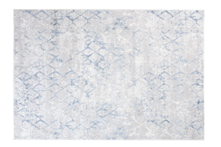 Alfombra Sky Azul Geométrico Diamantes
