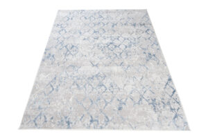 Alfombra Sky Azul Geométrico Diamantes