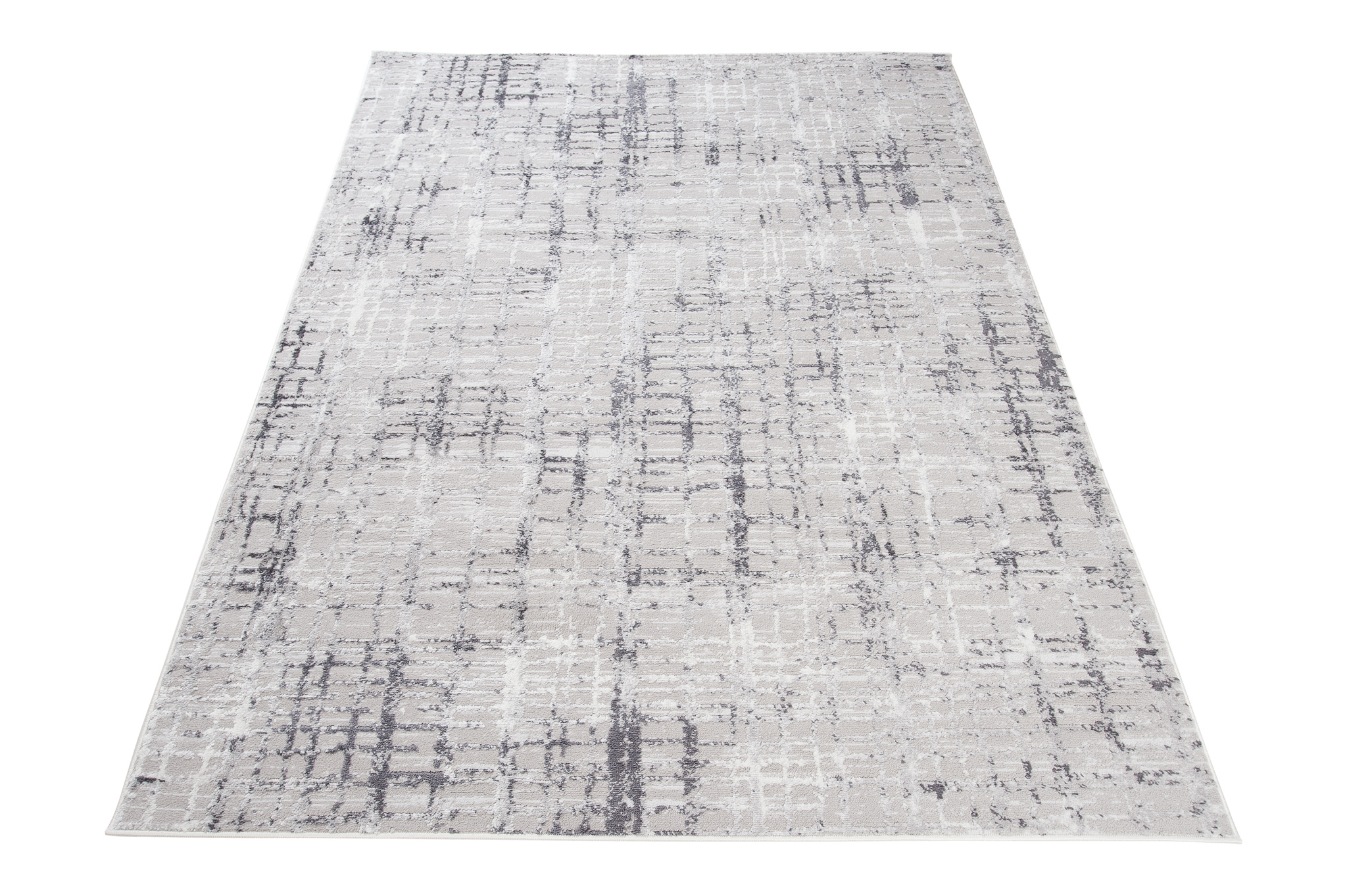 Alfombra Sky Gris Moderno Enrejado