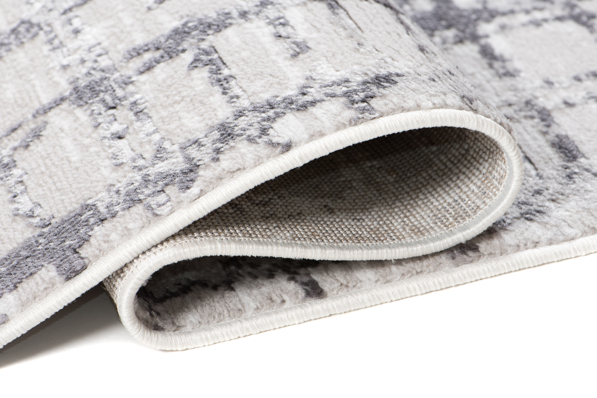 Alfombra Sky Gris Moderno Enrejado