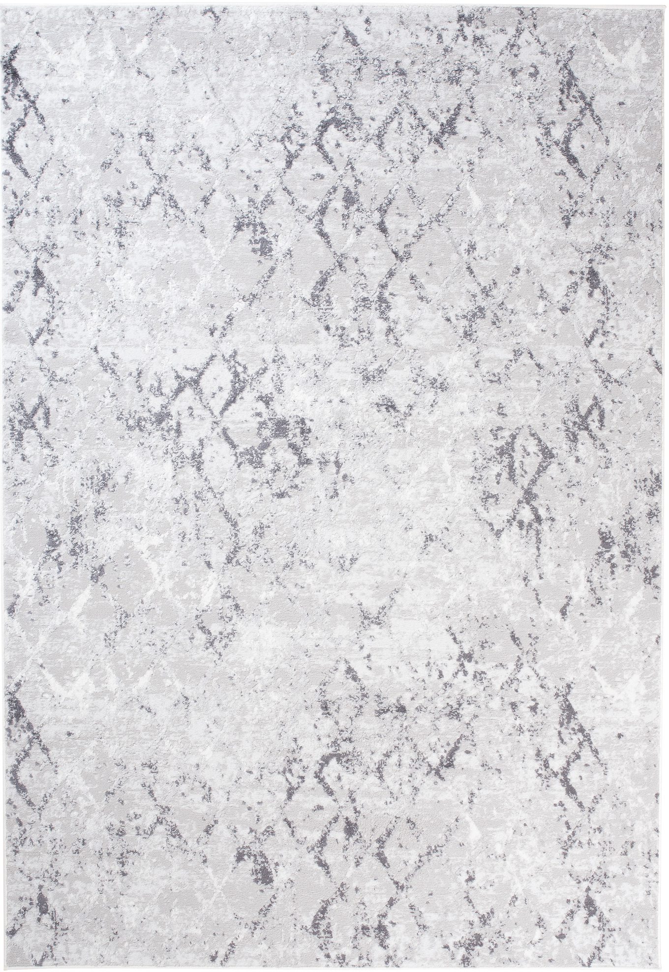 Alfombra Sky Gris Geométrico Diamantes