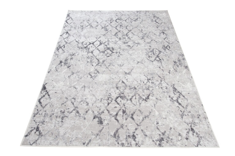 Alfombra Sky Gris Geométrico Diamantes