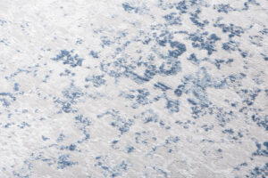 Alfombra Sky Azul Gris Borde Ornamental