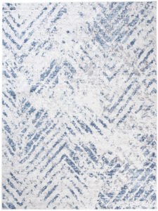 Alfombra Sky Azul Crema Moderno ZigZag