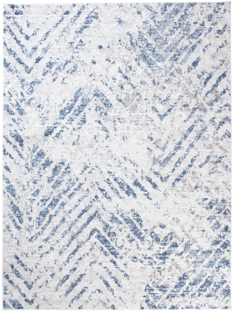 Alfombra Sky Azul Crema Moderno ZigZag