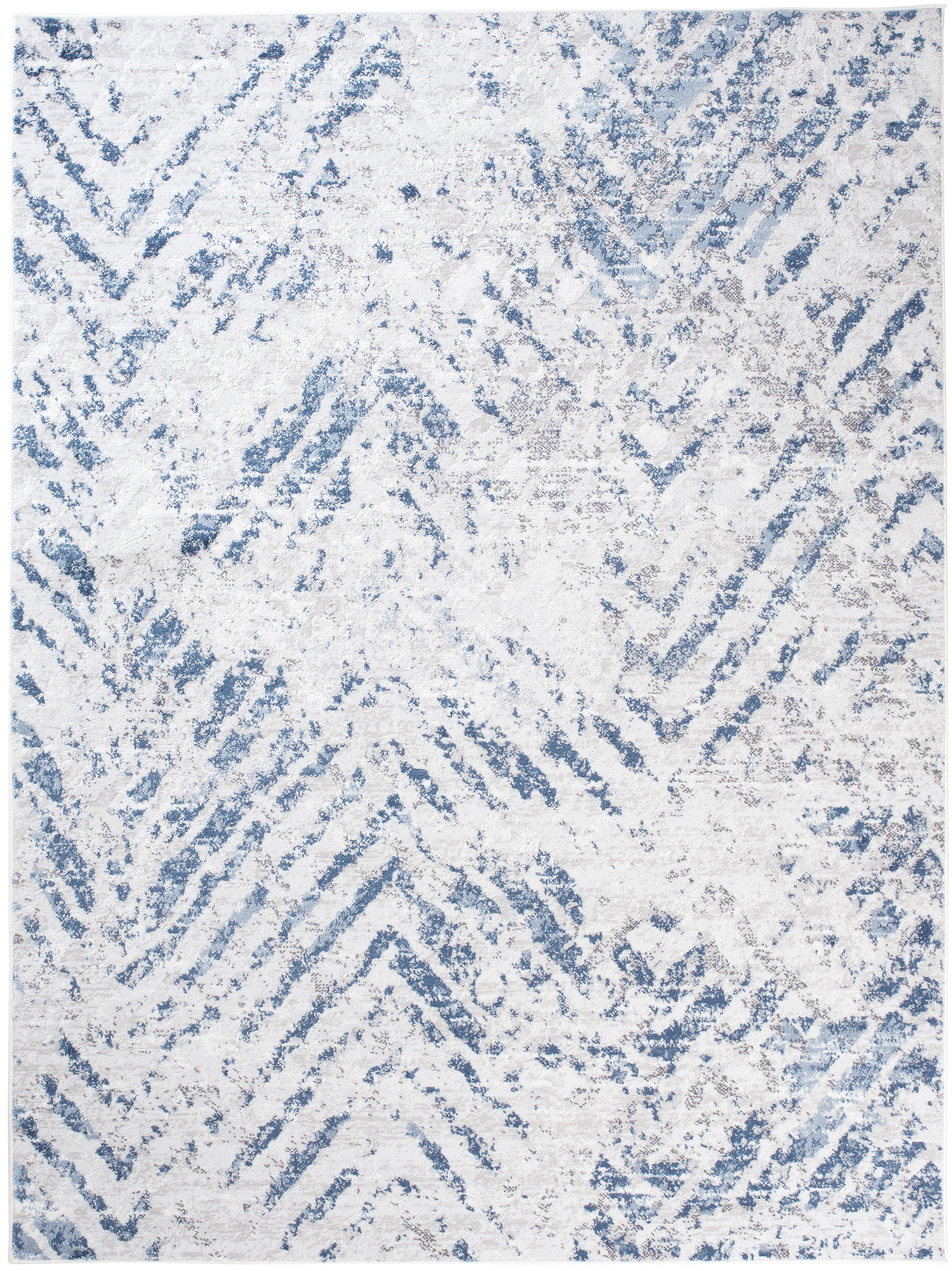 Alfombra Sky Azul Crema Moderno ZigZag