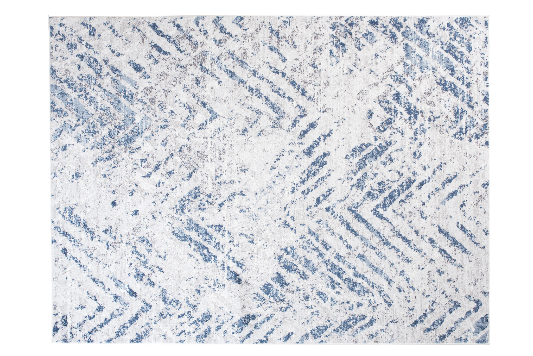 Alfombra Sky Azul Crema Moderno ZigZag