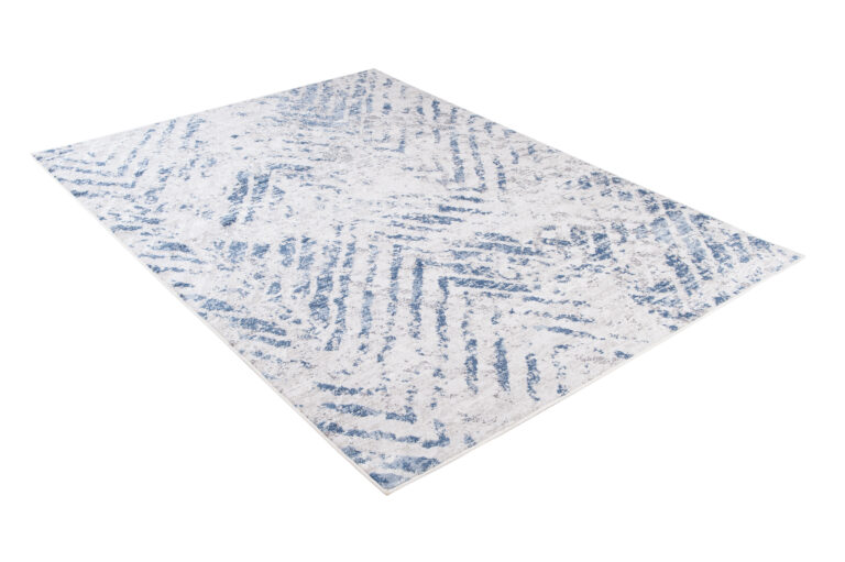 Alfombra Sky Azul Crema Moderno ZigZag