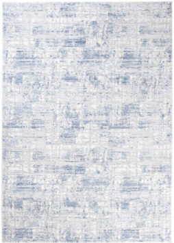 Alfombra Sky Azul Gris Abstracto Rayas