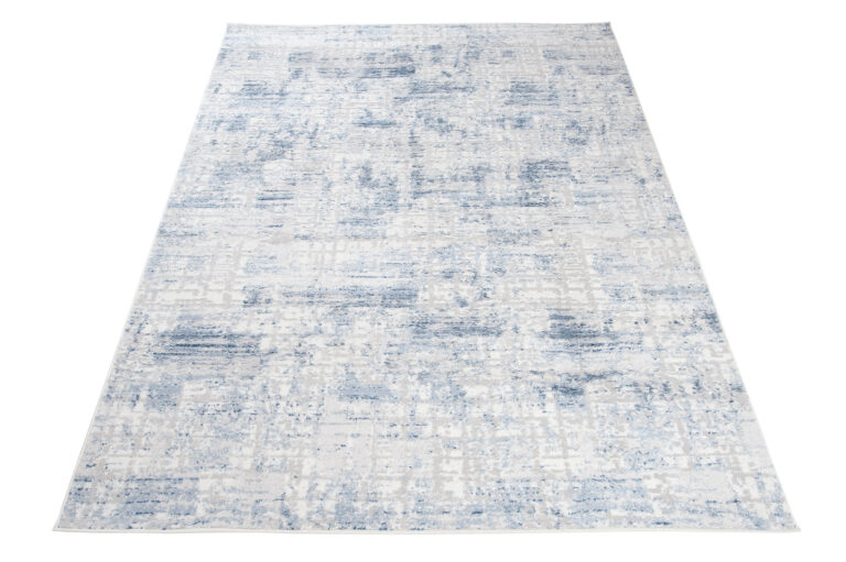 Alfombra Sky Azul Gris Abstracto Rayas