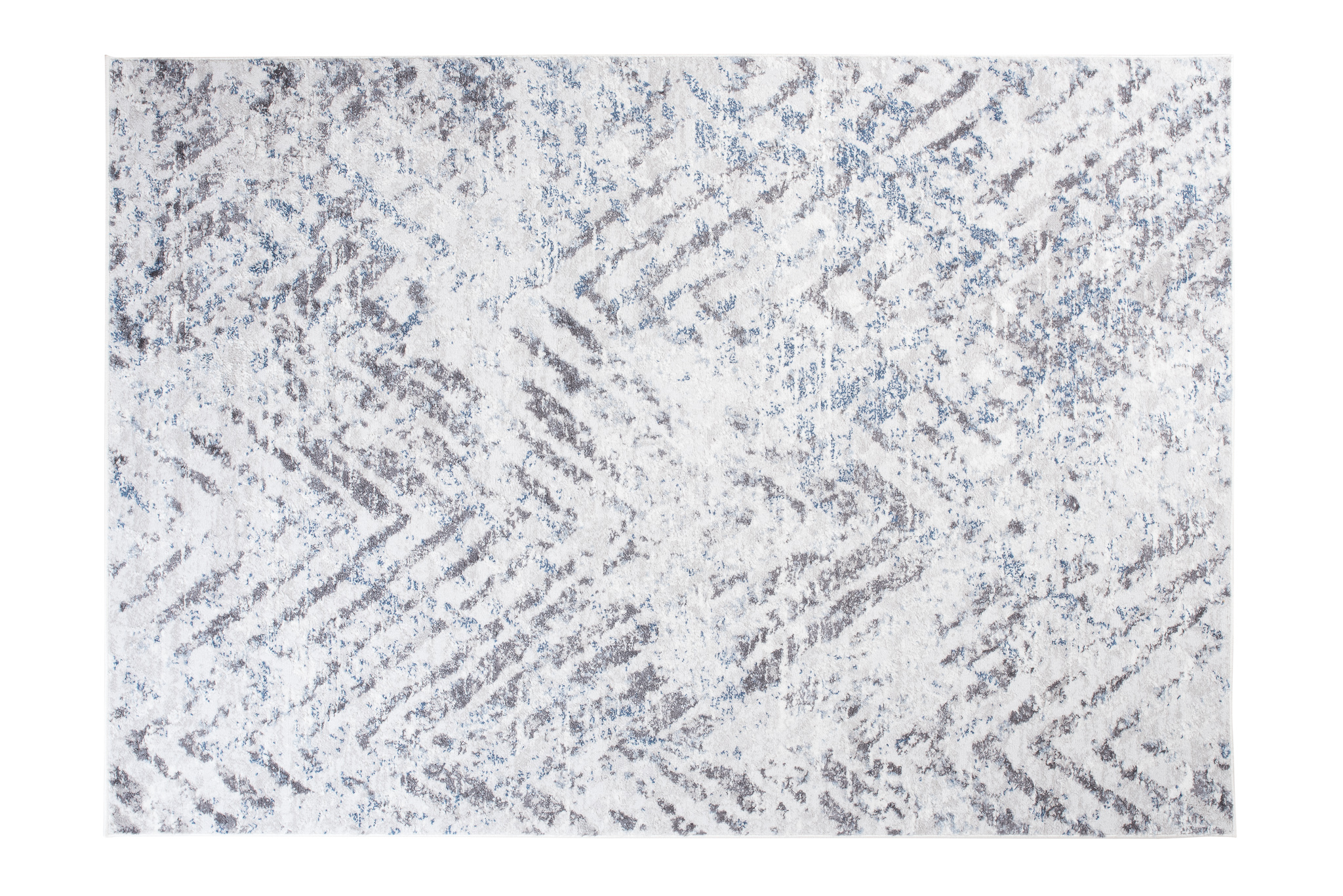 Alfombra Sky Gris Azul Moderna ZigZag