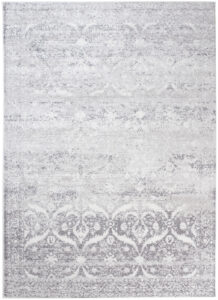 Alfombra Sky Gris Vintage Floral Moteado