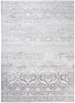 Alfombra Sky Gris Vintage Floral Moteado