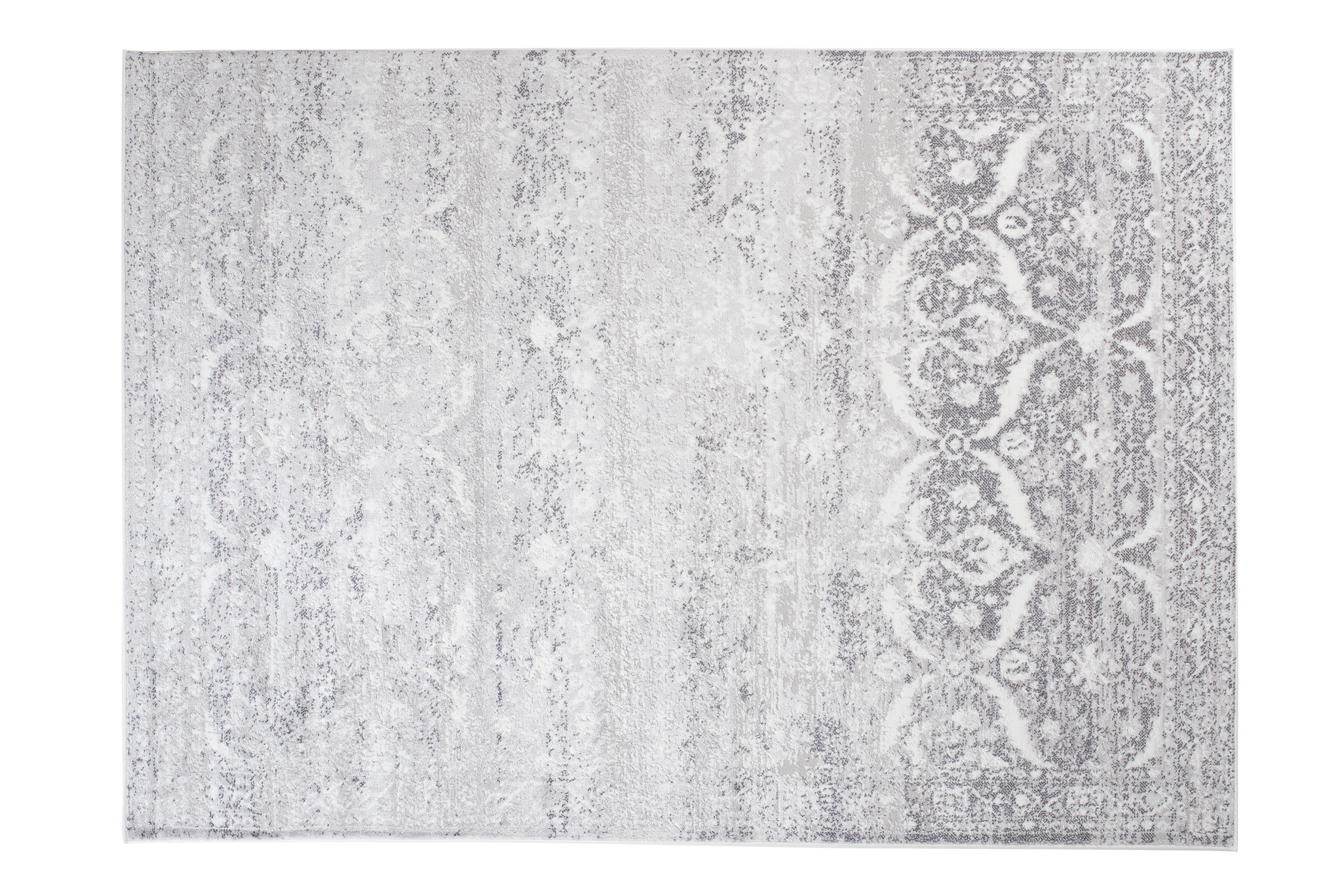 Alfombra Sky Gris Vintage Floral Moteado