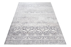 Alfombra Sky Gris Vintage Floral Moteado