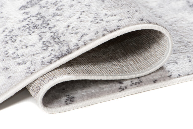 Alfombra Sky Gris Vintage Floral Moteado